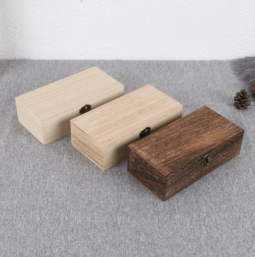 Rural Polished Multifunction Customizable Wooden Craft Storage Souvenir Christmas Tabletop Decoration Gift Box Lid HenDing