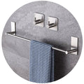 Self Adhesive Bathroom Towel Holder with 2 Packs Towel Hooks Stainless Steel Bathroom Hardware Accessory Kit No Drilling