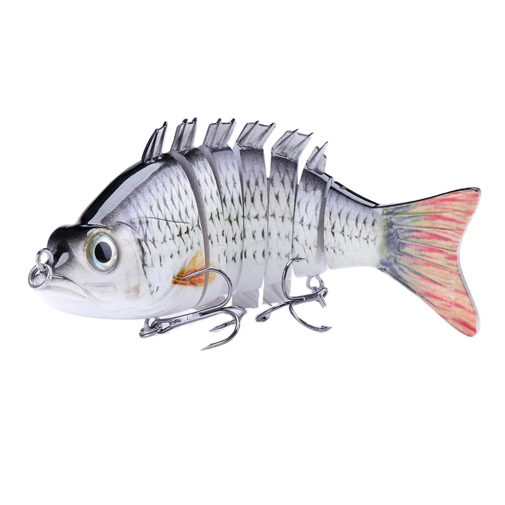 58g 150mm China Fishing Swimbait Robot Fish Lure 7 Segment Plastic Fishing Lures