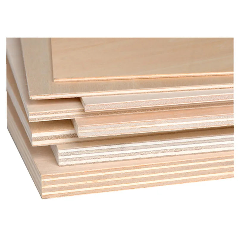 Wholesale Basswood Plywood 1.5mm/3mm/6mm Basswood/Birch Surface 4x8 Size Industrial Use Double-Sided Decoration for Laser
