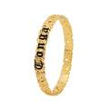Hot Sale 14k Gold Plated Tribal Tonga Letter s Bangles Wholesale