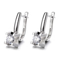 Designer Inspired Rhodium Plated 925 Silver Real VVS Moissanite Knot Stud Earrings for Women Direct Sale Gift for Girls