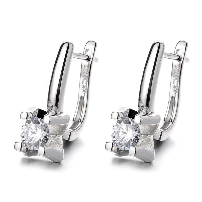 Designer Inspired Rhodium Plated 925 Silver Real VVS Moissanite Knot Stud Earrings for Women Direct Sale Gift for Girls