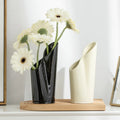 Senior Sense Niche Twoport Warm Color Ceramic Vase Nordic Creative Light Luxury Vase Home Art Decoration