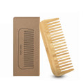 Eco-friendly Custom Logo Anti-Static Handmade Bamboo Comb Hot Selling Wide Tooth Wooden Hair Comb for Home Use