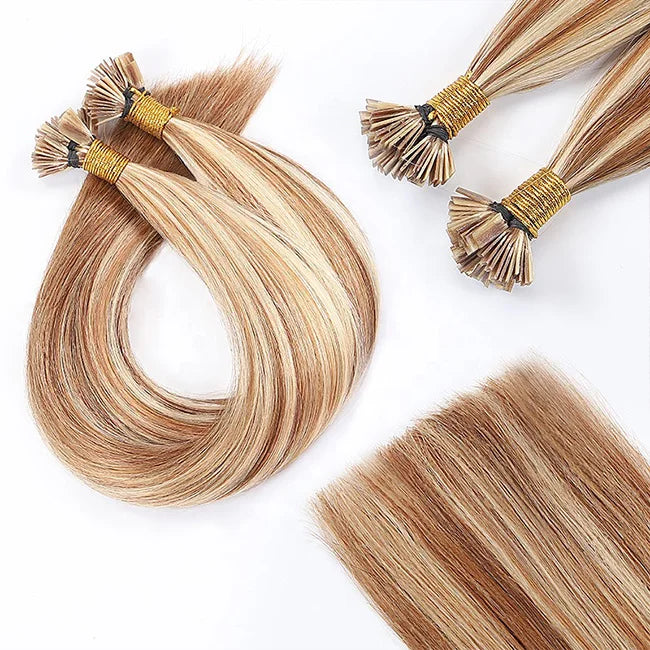 Wholesale Human European Hair Keratin Flat Tip Vendors Cuticle Aligned Keratin Hair Remy Extensions Flat Tip Flat Tip Hair