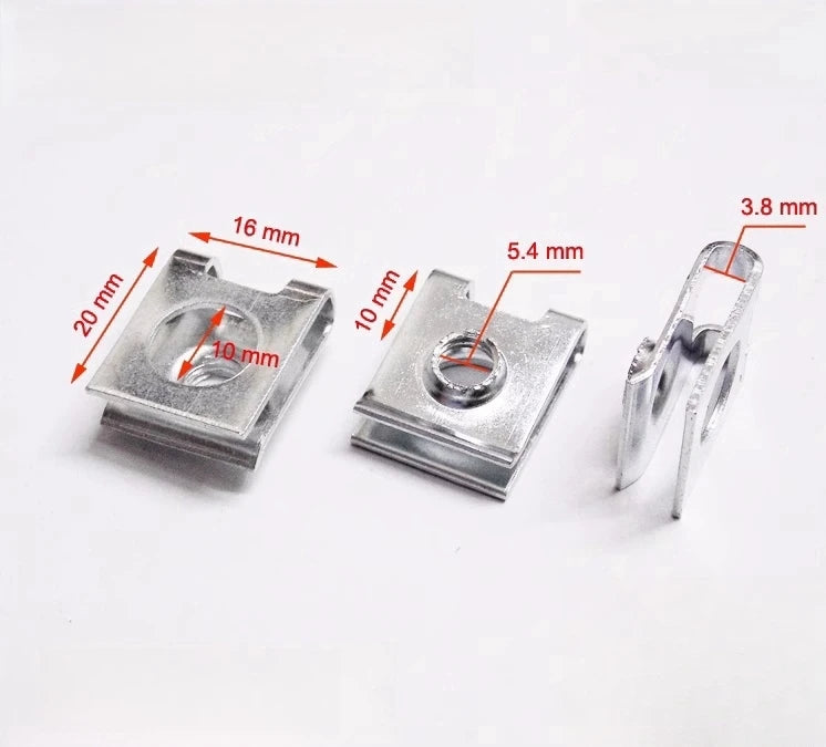 Custom Galvanized Metric Screw Lug Spire Clips Fastener Zinc Plated U Nuts Self Tapping Speed Fastener Spire Clip Nut