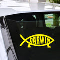 Darwin Fish Decal Stickers Window Bumper Car Laptop Vinyl Decal Vinyl Sticker Gift Die Cut Decals Latop window Glass