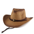 Wholesale Foldable Wide Brim Cowboy Paper Hat Large Brim Custom Logo Comfortable Panama Hats for Adult Travel Daily