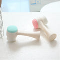 Silicone Face-washing Brush Cleanser Manual Brush Soft Hair 3D Double-sided Manual Massage Brush