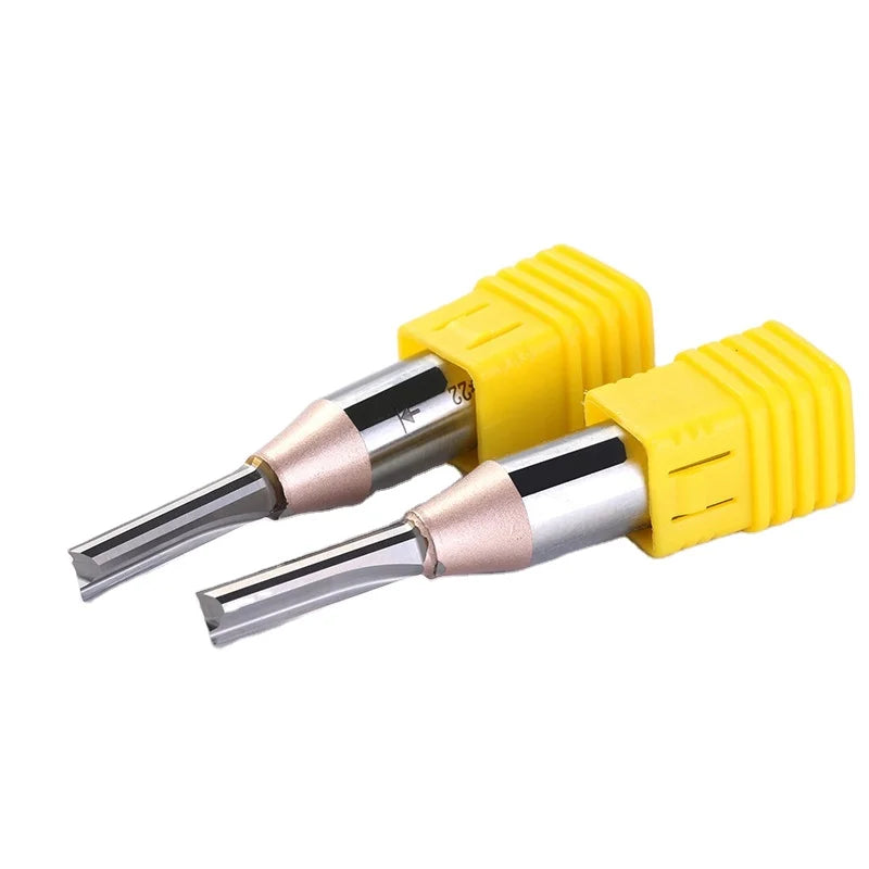 High Efficiency 1/2 Shank Solid Carbide TCT Mill Router Straight Bit 3 Flutes Bright Cutter High Router Bits Wood Working 3-Year
