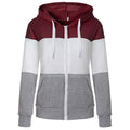 RNSHANGER Women Casual Patchwork Drawstring Hoodies Autumn Winter Zipper Pocket Long Sleeve Sport Harajuku Hoody Sweatshirts