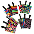 Hot Selling New Geometric Pattern Silicone PVC Soft Plastic Boarding Pass Luggage Tag for Luggage Check Drop off