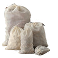 Customized Packing Fabric Pouch Small Drawstring Bag Thin Cotton Muslin Organic Tea Bags Kit