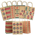 6 Designs Available Craft Paper Bags for Christmas Kraft Paper Bags
