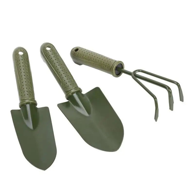 Wholesale Plastic Handle 3pc Set Small Gardening Hand Tool Set Cultivator Fork Trowel Shovel Kit Garden