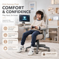 Adjustable for Growing Children Class 4 Gaslift Sturdy and Safe Swivel Gaming Chair for Kids