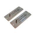 Custom Made Brushed 304 Tags Stainless Steel Nameplates Stainless Steel 304 Laser Engrave logo Name Plates