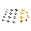 Smooth Faces 6/8mm Ball Stainless Steel Round Loose Spacer Beads Weld Jump Ring Jewelry Making Findings Connecting Beads