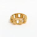 Fenny 18K Gold Plated Waterproof&Tarnish Free Fashion Delicate Personality Spring Knotted Stainless Steel Wholesale Jewelry