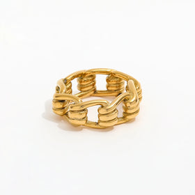 Fenny 18K Gold Plated Waterproof&Tarnish Free Fashion Delicate Personality Spring Knotted Stainless Steel Wholesale Jewelry