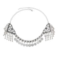 Turkey Asian Kazakhs Boho Headpiece for Women Vintage Hair Jewelry Ethnic Coin Tassel Chains Maang Tikka Headband