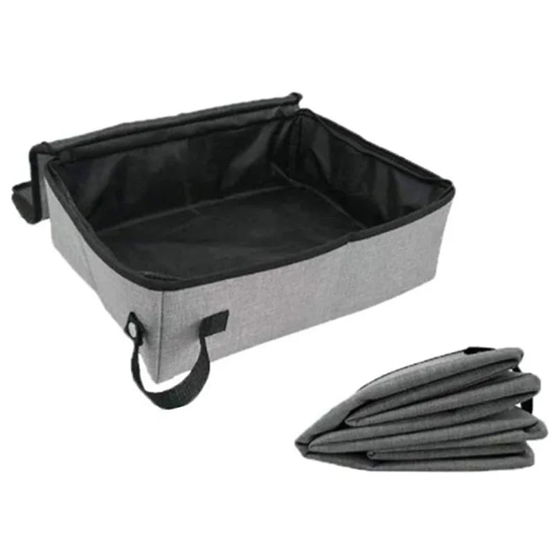 Folding Cat Litter Box Portable Pet Toilet Pan Outdoor Collapsible Travel Portable Cats Litter Pan Waterproof Litter Box