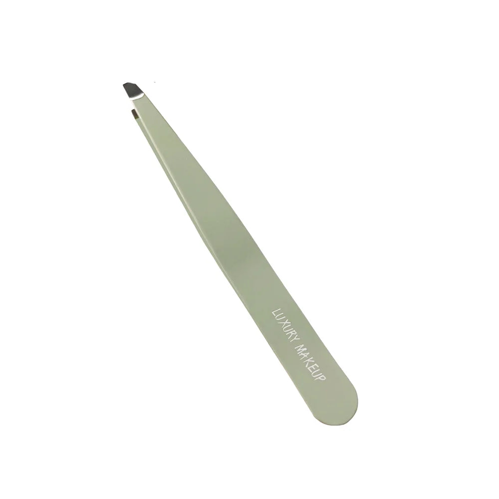 SBELLE Professional Slant Tip Eyebrow Tweezer Eyelash Extension Vetus Tweezers