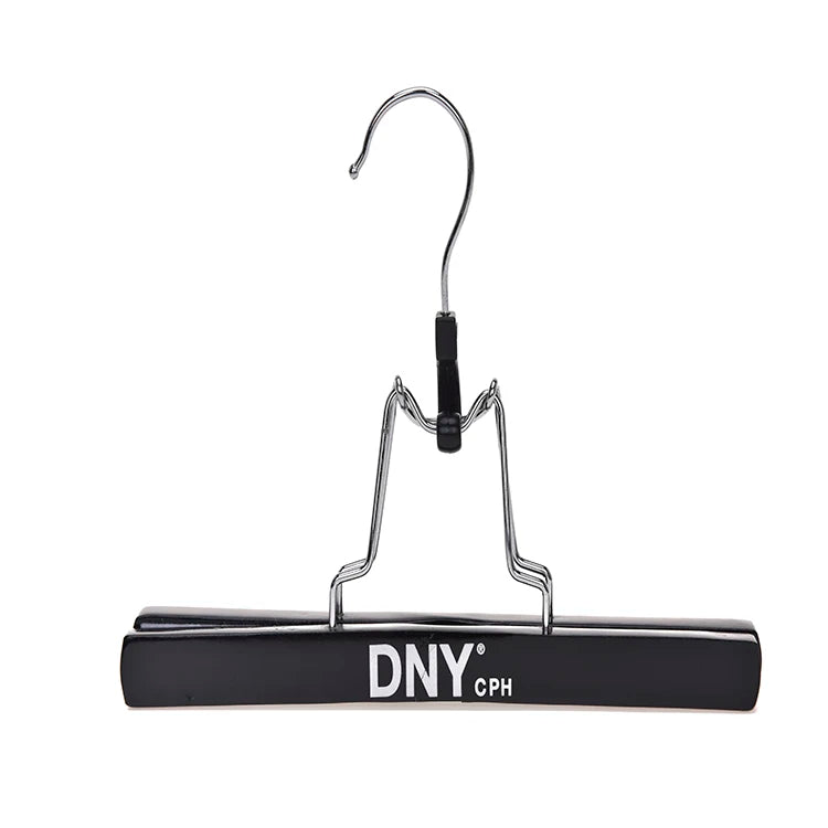 Inspring Eco-Friendly Space-Saving Multipurpose Hanger Wooden Hook for Hair Extensions Skirts Pants-Custom Logo for Wardrobe