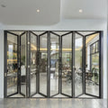 Premium Quality Custom Fireproof Sliding Folding Patio Doors Moveable Soundproof Folding Door Partition Office /balcony/gym