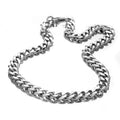 High Quality 10mm Charm Necklace Waterproof Stainless Steel Premium Plating Zircon Anniversary Classic Fashionable Hip-Hop