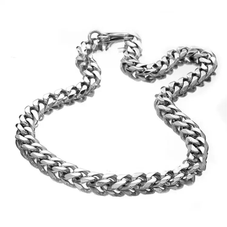 High Quality 10mm Charm Necklace Waterproof Stainless Steel Premium Plating Zircon Anniversary Classic Fashionable Hip-Hop