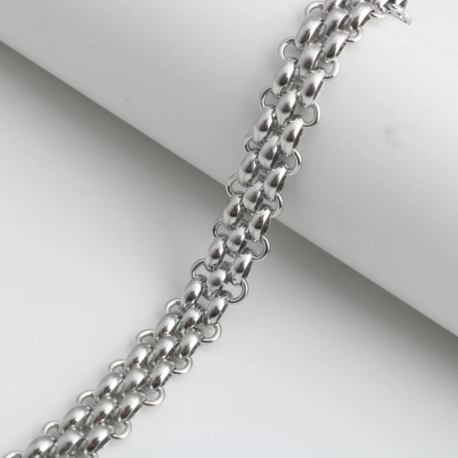 Stainless Steel Handmade Fancy Splicing Hand Watch Chain Personality Bracelet Stainless Necklace Bag Wholesale