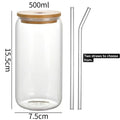Hot Sale 16oz-20oz Glass Tumblers with Bamboo Lids & Straws Microwave & Dishwasher Safe Customizable Colors Logo Iced Coffee Set