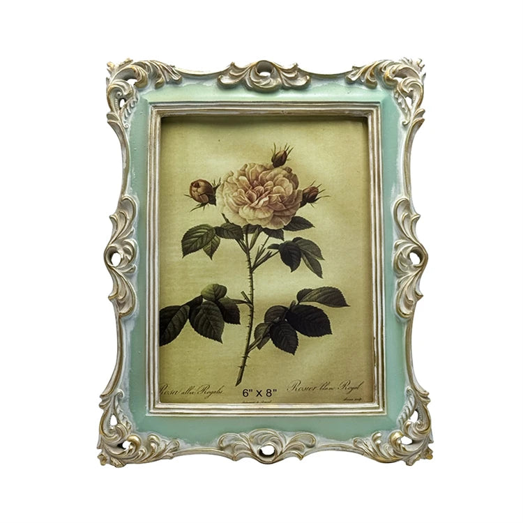 4x6 Vintage Green Picture Frame Antique Photo Frame European Resin Frame Wall and Tabletop Display Wholesalde Low Price