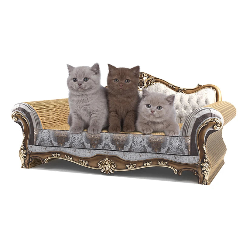 Luxury Cat Scratcher Sofa Bed Hot Wood Sisal Corrugated Cardboard Furniture Sustainable 100 Wood Cactus Shapes Cat Tree