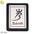 Custom Metal logo Type Leather Labels Patch for Bag/denim/cloth/coat