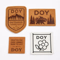 Garment Labels Wholesale Custom Brand Logo Jeans Faux Suede Leather Patches for Hat