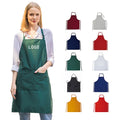 KEFEI Polyester Cotton Custom Aprons logo Kitchen Cleaning Cooking Restaurant Apron for Chef