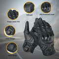 Custom Logo Design Goatskin Leather Motorcycle Gloves Ventilation Storage Buckle for Casual Outdoor Sports Touchscreen