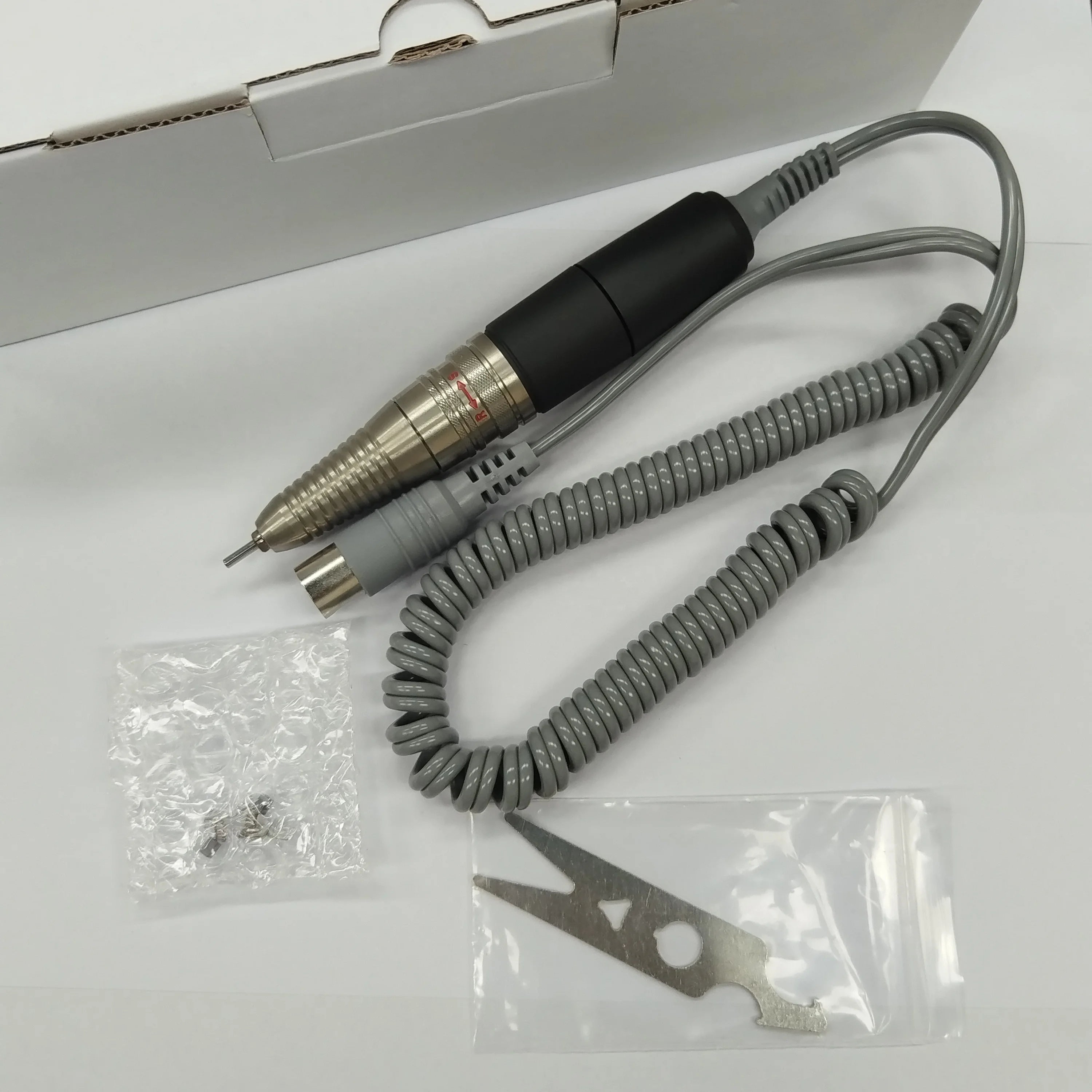 UP200 Professional Nail Drill Machine 20000 RPM Electric File Plastic Tapered Shape with Gold Color Drill Handle