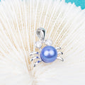 P010882 DIY 7-9mm Natural Freshwater Pearl Pendant Accessory 925 Sterling Silver Engagement Jewelry Necklace for Women