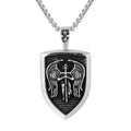 OEM ODM Jewelry 316 Stainless Steel Saint Michael the Archangel Sword Pendants Necklace for Men Women