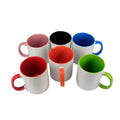 Customizable 11oz 350ml Ceramic Coated Mug with C Shaped Inner Handle Sublimation Logo Back to School Modern Design