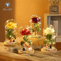 2024 Hot Sale Red Eternal Rose in Glass Dome for Valentine's Day Mothers' Day Christmas New Year Gift