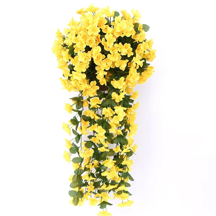 A-1262 Plant Garland Silk Floral Artificial Hanging Violet Flower for Indoor Outdoor Hanging Wedding Garden Decoration