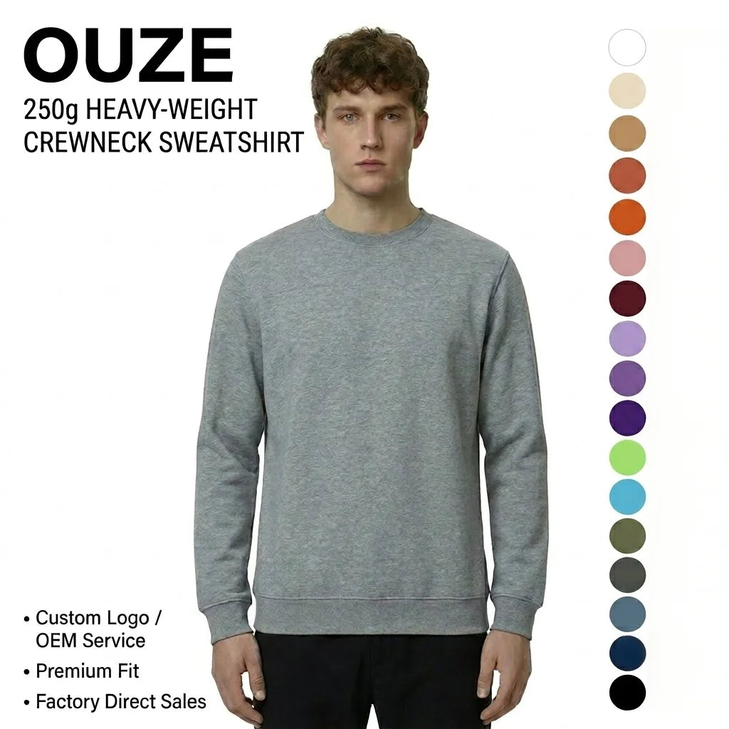 High Quality 250gsm Tee Custom logo Wholesale Cotton Solid Color Men's Long Sleeve T-shirt Loose Thick Base Tshirt for Men