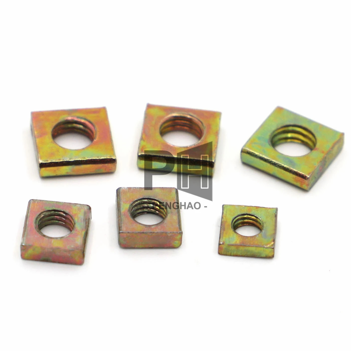 White Yellow Zinc Plating Carbon Steel M3 M4 M5 M6 DIN562 Thin Nut Metric Square Nut