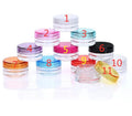 5g Empty Sample Cosmetic Cream Jar Pot Screw Cap Screen Printed Custom Color Makeup Cream Case Mini Plastic Bottle Round PS Jar