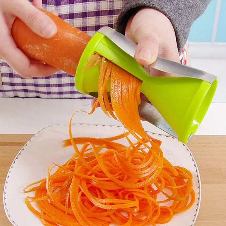 Blade Replaceable Vegetable Spiral Slicer Cutter Vegetable Spiralizer Grater Carrot Cucumber Zucchini Spaghetti
